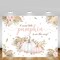 7x5ft Autumn Boho Little Pumpkin Backdrop for Girl Baby Shower Fall Leaves
